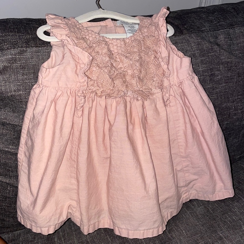 Pink floral dress